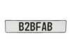ES#4733703 - B2BFABEPWB - B2BFAB European License Plate - White/Black - The perfect addition to the front or rear of any car to add a euro touch. - B2BFAB - Audi Volkswagen
