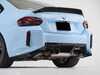 ES#4876694 - 050581LAEBKT - G87 M2 Gloss Black High Kick Spoiler & Rear Diffuser - Transform the entire rear end of your G87 M2! - Enthusiast Bundles - BMW