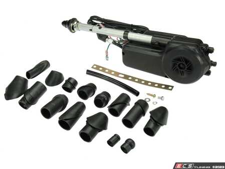 ES#4785778 - AUTA2050B - Power Antenna Kit - Black Mast - Includes mounting hardware and electrical connectors. For vehicles with 0-30 degree body slopes. - URO - Audi Volkswagen Mercedes Benz Porsche