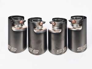 ES#4784800 - 248676sd - Supersprint Exhaust Tips - 100mm Quad Tip Set - Gun Metal Grey *Scratch And Dent* - Add some style to your BMW with these Quad Exhaust Tips from Supersprint! - Scratch & Dent - BMW