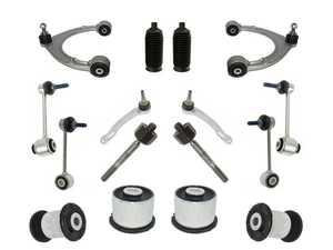 ES#4789460 - 20003-00002 - Porsche Panamera Front Upper Lower Control Arm Ball Joint Tie Rod Suspension Kit - Featuring Hamburg Technic Front End Refresh Kit! - Hamburg Tech - Porsche