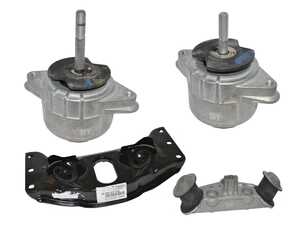 ES#4789475 - 20003-00018 - Porsche Panamera 4.8 V8 Engine Motor Mount AT Transmission Mount Carrier - Set Of 4 - Featuring Hamburg Technic Drivetrain Mount Refresh Kit! - Hamburg Tech - Porsche