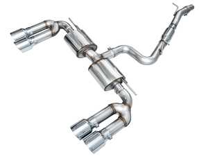 ES#4809609 - AWE8YS3TR - AWE Touring Edition Exhaust System - Audi 8Y S3 - Replaces the factory exhaust from the downpipe back, featuring a straight-through resonator and AWE's 180 Technology in the rear muffler section. - AWE - Audi