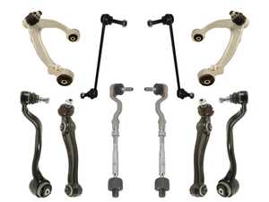 ES#4809719 - 3100-1000 - 10-Piece Steering & Suspension Refresh Kit - Front - Includes tie rods, control arms, tension struts, and sway bar end links. - Hamburg Tech - BMW