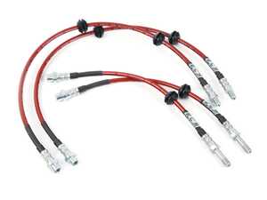 ES#4674269 - 047523la03KT - Front & Rear Exact-Fit Stainless Steel Brake Lines - Kit - Complete set of DOT-compliant lines for an improved pedal feel - ECS - BMW