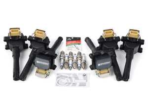 ES#4781604 - 01399791390PKT2 - Performance Ignition Service Kit - Everything you need to service your ignition system including Bosch Platinum+4 spark plugs and Bav Auto ignition coils - Assembled By ECS - BMW
