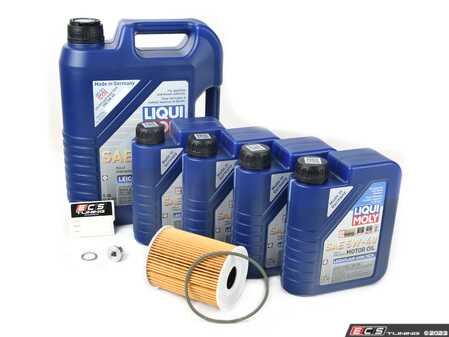 ES#3675489 - 948107222000KT1 - Liqui Moly Leichtlauf Oil Service Kit (5w-40) - Includes Hengst filter and Liqui Moly Leichtlauf High Tech A40 Spec oil - Assembled By ECS - Porsche