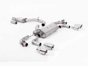 ES#4810208 - SSXVW656 - Valved Cat-back Race System - Resonated With Polished GT-100 Round Tips  - improve your sound and aesthetics - Milltek Sport - Volkswagen