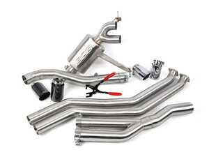 ES#4876427 - 019281LAEBKT - E82/E88 135 Cat-Back Exhaust & M-Sport Rear Diffuser - Lightweight cat-back featuring an exotic exhaust note AND an upgraded M-Sport Rear Diffuser. Transform the entire aesthetic and sound of your 1 series with this ECS upgrade package! - Enthusiast Bundles - BMW
