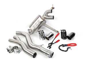 ES#4876606 - 019910LAEBKT - E82/E88 N54 Performance Axle-Back Exhaust & Gloss Black Rear Diffuser - A full rear end overhaul, both functionally and aesthetically! Experience increased sound and improved rear end styling! - Enthusiast Bundles - BMW