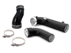 ES#4810271 - MMICP-SUP-20 - B58TU Performance Charge Pipe - Wrinkle Black - This 3" aluminum charge pipe out-flows the factory charge pipe by 42%! - Mishimoto - BMW