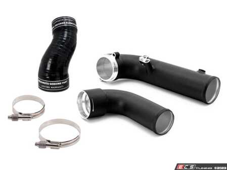 ES#4810271 - MMICP-SUP-20 - B58TU Performance Charge Pipe - Wrinkle Black - This 3" aluminum charge pipe out-flows the factory charge pipe by 42%! - Mishimoto - BMW