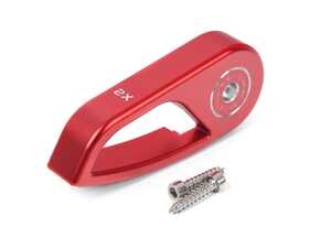 ES#4781505 - FXXHHL-R - BLACKLINE Performance Edition Hood Latch Handle (LHD) - Red - Improve your BMW's interior styling with a new billet Hood Latch Handle in an anodized finish from Goldenwrench Supply Co! - Goldenwrench Supply Co - BMW