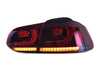 ES#4810454 - 5K0941055-LED-RS - MK6 European LED Dynamic Tail Light Set - Dark Red/Smoked - A complete set of Full-LED tail lights with sequential turn signals - ZiZa - Volkswagen