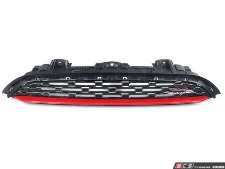 ES#3251617 - 51137466792 - JCW Hood Grille - F54  - Comes with red stripe and JCW badge - Genuine MINI - MINI