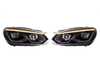 ES#4810795 - 5K094100X-MK8 - MK8 Style Projector Headlight Set - Late model Audi looks with MK6 fitment. Features dual projectors, switchback DRLs/indicators, and start up animation. - ZiZa - Volkswagen