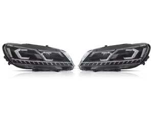 ES#4810796 - 56194100-LED - B7 Full LED Headlight Set - BMW Style - Subtle BMW looks with Passat fitment. Features full-LED lighting, switchback DRLs/indicators, and start up animation. - ZiZa - Volkswagen