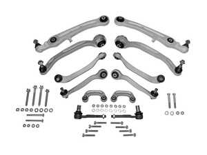 ES#2887442 - 4F0407693Hkit - Suspension Kit - Includes all front control arms and hardware - plus tie rod ends and sway bar end links! - Vaico - Audi