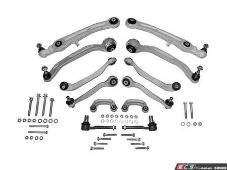 ES#2887442 - 4F0407693Hkit - Suspension Kit - Includes all front control arms and hardware - plus tie rod ends and sway bar end links! - Vaico - Audi