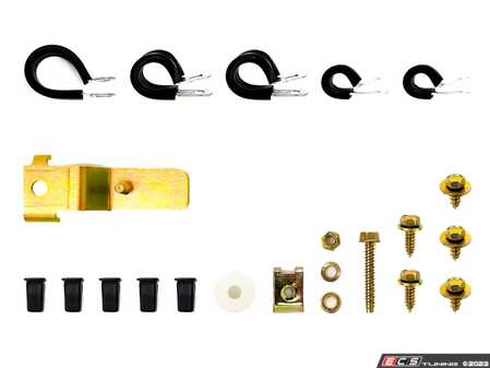 ES#4810922 - ACS-30-ABCD-KIT - A/C Solutions BMW E30 Bracket And Hardware Kit - Replace the old or missing A/C hardware in your E30 - A/C Solutions - BMW