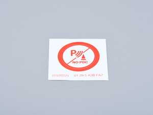 ES#4688546 - 01295A3BFA7 - STICK-ON LABEL - NO PDC - Kit Dummy Trim -  For PDC to NON PDC Conversion when completed - Genuine MINI - MINI