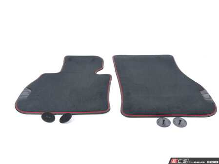ES#4023972 - 51472469133 - JCW Pro Newer Design Front Carpeted Floor Mats - Front Set - Replace or upgrade to factory MINI mats - Genuine MINI - MINI