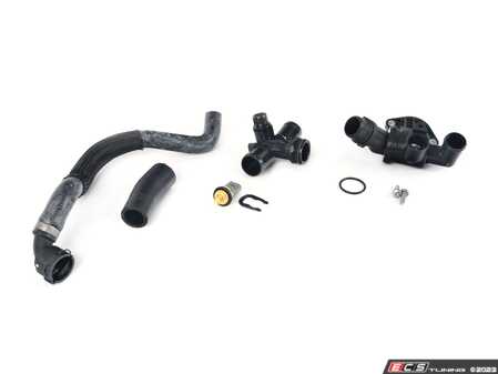 ES#4789435 - 06d121132ckt8KT - Coolant Flange Replacement Kit  - A comprehensive kit designed to service the commonly failing cooling system components in a single repair. - Assembled By ECS - Audi