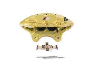 ES#3533051 - 34106875652 - Brake Caliper Housing - Yellow - Right - "M Performance" - M Performance yellow-painted right front brake caliper for BMW vehicles. - Genuine BMW - BMW