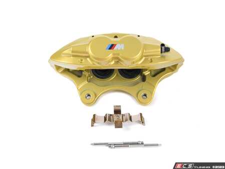 ES#3533051 - 34106875652 - Brake Caliper Housing - Yellow - Right - "M Performance" - M Performance yellow-painted right front brake caliper for BMW vehicles. - Genuine BMW - BMW
