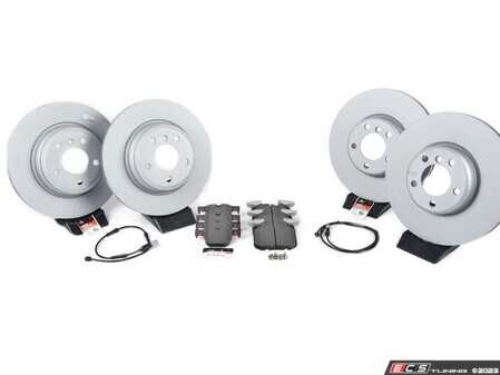 ES#4768277 - 34116792223zzKT - Front & Rear Brake Service Kit - Featuring Zimmermann rotors and ECS DD23 "Daily Driver" ceramic pads. - Assembled By ECS - BMW