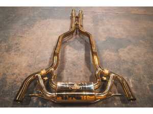 ES#4812490 - MER.AMGGT.VSES.A - Mercedes AMG GT Valved Sport Exhaust System - Anodized Gold T304 Stainless Steel - Bring the legendary AMG roar back to your 4.0L twin-turbo V8 with the Valvetronic Designs H-Pipe Exhaust, delivering a raw, motorsport-inspired soundtrack that factory pipes just can't match. - Valvetronic Designs - Mercedes Benz