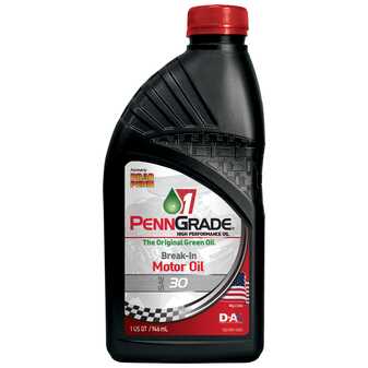 ES#2561499 - 7120C - Penn Grade 1 30W Monograde Break In Oil - 1 Quart - SAE 30 mono-grade oil formulated specifically to meet the critical lubrication needs of new engines during break-in - PennGrade - Porsche