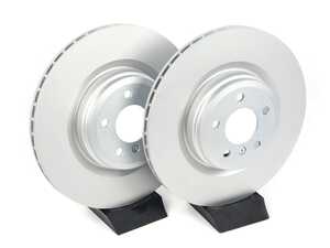 ES#4069858 - 34216775291KT2 - Rear Brake Rotors - Pair (370mm) - Don't drive on rusty and warped rotors - ATE - BMW