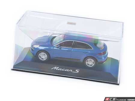 ES#2727487 - WAP0201530E - Porsche Model Car Macan S 1:43 - (NO LONGER AVAILABLE) - Macan S, Scale 1:43. Exterior in sapphire blue metallic, Interior in black. - Genuine Porsche - 