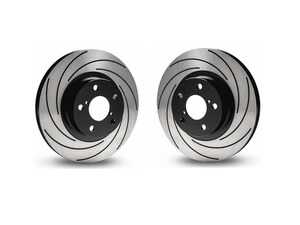 ES#4815758 - 5525 - Rear TAROX Brake Discs F2000 Slotted - Pair 10.19" (259x10) - Upgrade to a slotted rotor design for improved braking - TAROX - MINI