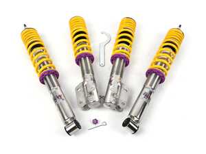 ES#2092232 - 15280005 - KW V2 Series Coilover Kit - Adjustable Damping - Variant 2 coilovers offer sport handling with adjustable rebound dampening - KW Suspension - Volkswagen
