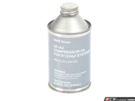 ES#2781997 - 83222339920 - REFRIGERANT OIL SANDEN SP-A2 - 8.45oz - For refrigerants R1234yf - Genuine MINI - MINI