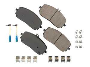 ES#4818139 - EUR2209 - Front Brake Pad Set - Ceramic composite developed to meet low dust & noise requirements, includes brake wear sensor & hardware - Akebono - Mercedes Benz