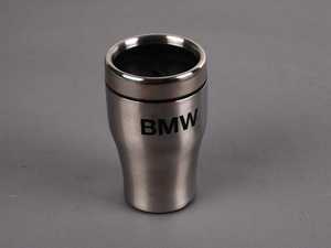 ES#195292 - 82110419671 - Travel Mug - Silver (NO LONGER AVAILABLE) - Insulated stainless steel mug, 10oz capacity. - Genuine BMW - 