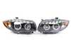 ES#3021235 - 2LHPE8708JMTM - HALO PROJECTOR HEADLIGHT CHROME HOUSING - LED light strip & Standard turn signal lights - Matte Black Housing/Clear Lens - Spec-D Tuning - BMW