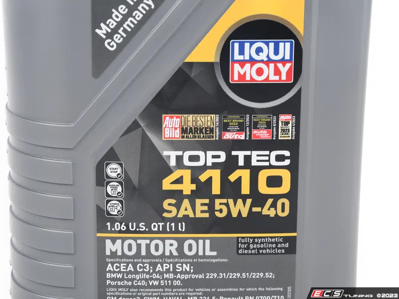 Liqui-Moly - 22120 - Top Tec 4110 Engine Oil (5w-40) - 1 Liter