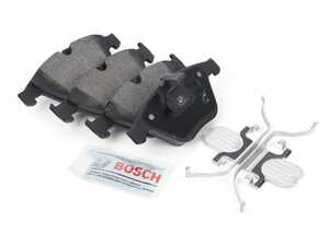 ES#4810107 - BE1260AH - Bosch Blue Semi-Metallic Brake Pads With Hardware - Front - A great value pad that offers strong, consistent braking and low dust - Bosch - BMW