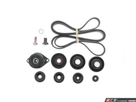 ES#4818991 - ADK0029P - Drive Belt Kit - Includes One (1) Drive Belt, one (1) Drive Belt Tensioner, One (1) Drive Belt Tension Pulley, Two (2) Drive Belt Idler Pulleys. - Continental - Porsche