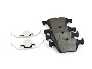 ES#4810237 - BE1061AH - Bosch Blue Semi-Metallic Brake Pads With Hardware - Front - A great value pad that offers strong, consistent braking and low dust - Bosch - BMW