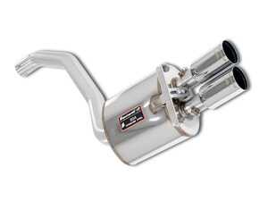 ES#4819217 - 172706 - Rear Exhaust OO76 For Mercedes 190E 2.5-16 Evo - 100% 304 Stainless Steel, Made in Italy! Polished Dual Tips. - Supersprint - Mercedes Benz