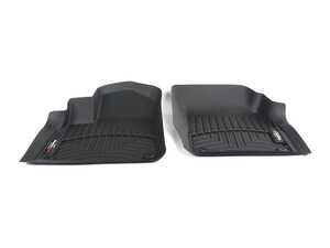ES#3141480 - 448871 - Front FloorLiner DigitalFit - Black - Laser measured for perfect fitment and ultimate protection against moisture and debris - WeatherTech - Audi