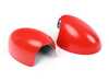 ES#4500420 - 51167030715R - Mirror Cap JCW Red - Set - Attaches to the front of the side mirror housing over the stock mirror cap, peel and stick - ECS - MINI