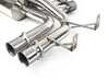 ES#4140127 - MRABEBE46M30EBC - E46 M3 Megan Axle Back Exhaust - 2.5" Stainless exhaust with quad 3" Black Chrome Tips - Megan Racing - BMW