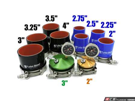 4 inch Turbo Boost Leak Tester - Leak Detector - 6061 Billet Aluminum - 30 PSI - Check Test Intake Charge Pipe Pressure Leaks - Includes Both Tire and 1/4 Air Fititng