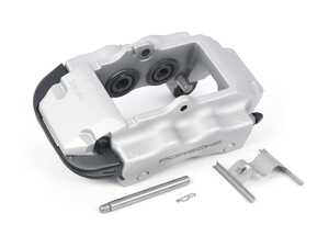 ES#1446209 - 95535242142 - Rear Brake Caliper - Silver Lacquered - Left side fitment - Genuine Porsche - Porsche